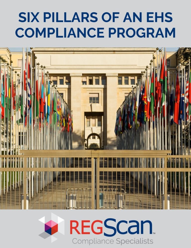 Six Pillars of an EHS Compliance Program